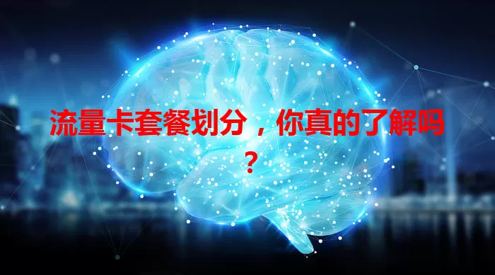流量卡套餐划分,你真的了解吗?