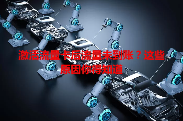 激活流量卡后流量未到账?这些原因你得知道