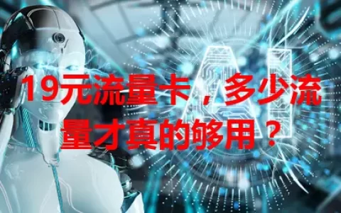 19元流量卡，多少流量才真的够用？