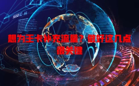 想为王卡补充流量？做好这几点很关键