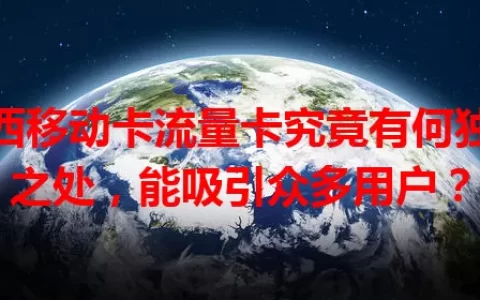 陕西移动卡流量卡究竟有何独特之处，能吸引众多用户？