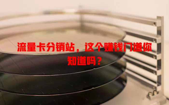 流量卡分销站，这个赚钱门道你知道吗？