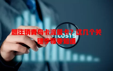 想注销青鸟卡流量卡？这几个关键步骤要知道