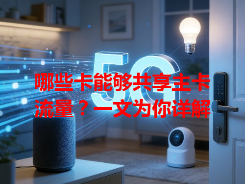 哪些卡能够共享主卡流量？一文为你详解