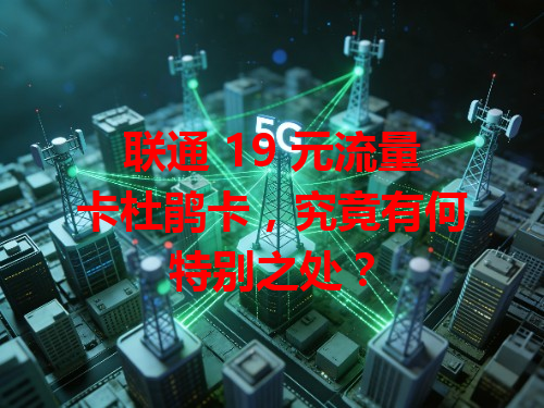 联通 19 元流量卡杜鹃卡，究竟有何特别之处？