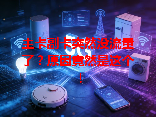 主卡副卡突然没流量了？原因竟然是这个！