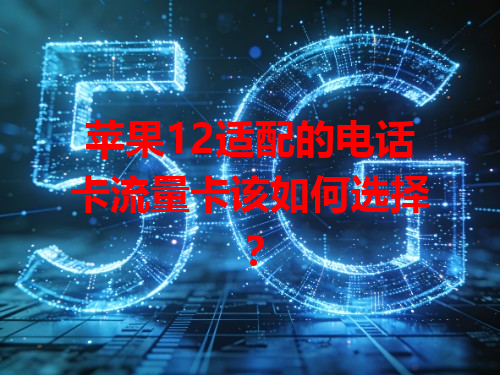 苹果12适配的电话卡流量卡该如何选择？