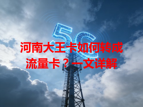 河南大王卡如何转成流量卡？一文详解