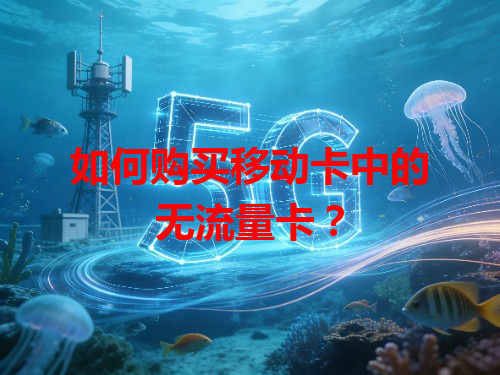 如何购买移动卡中的无流量卡？