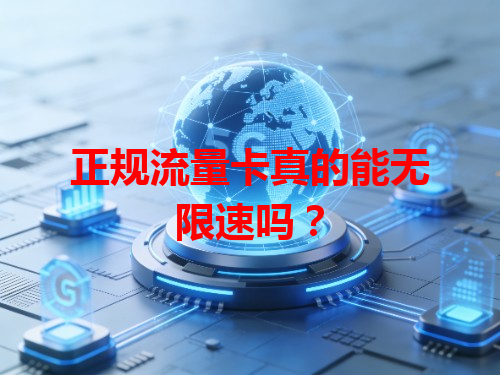 正规流量卡真的能无限速吗？