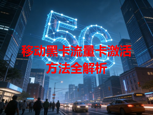 移动黑卡流量卡激活方法全解析