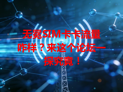 无冕SIM卡卡流量咋样？来这个论坛一探究竟！