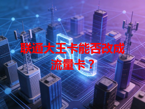 联通大王卡能否改成流量卡？