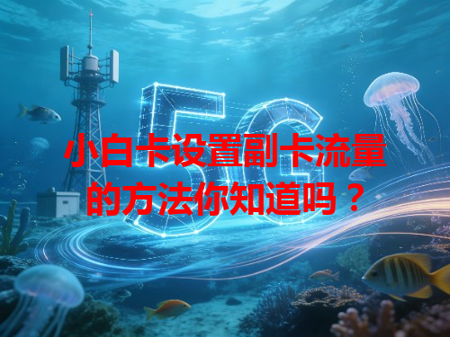 小白卡设置副卡流量的方法你知道吗？