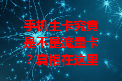 手机主卡究竟是不是流量卡？真相在这里