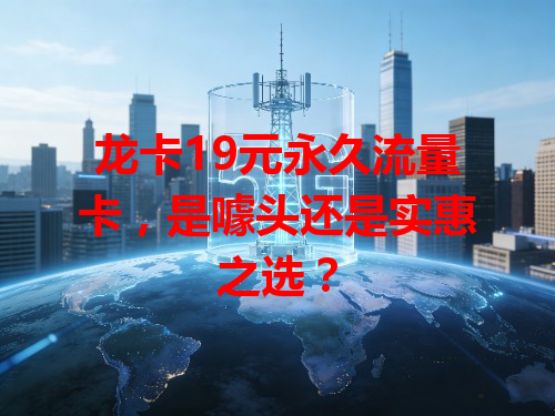 龙卡19元永久流量卡，是噱头还是实惠之选？