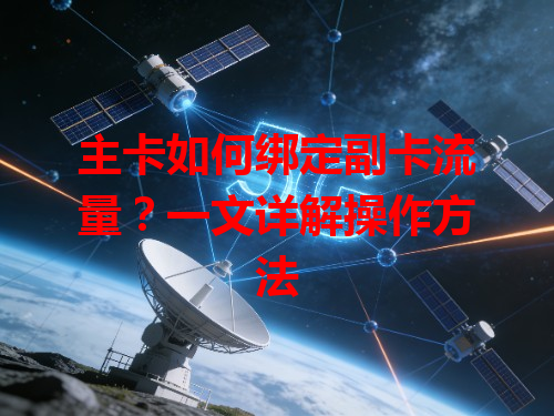 主卡如何绑定副卡流量？一文详解操作方法