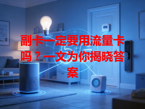 副卡一定要用流量卡吗？一文为你揭晓答案