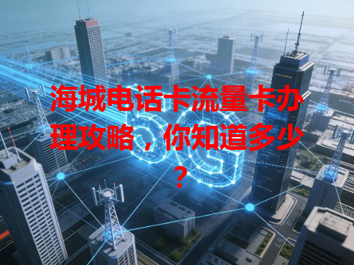 海城电话卡流量卡办理攻略，你知道多少？