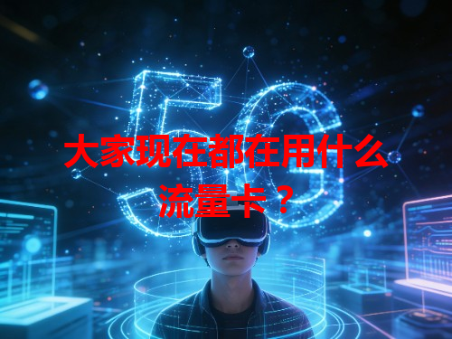 大家现在都在用什么流量卡？