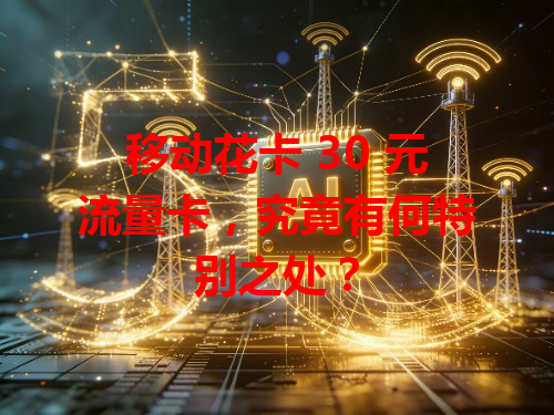 移动花卡 30 元流量卡，究竟有何特别之处？