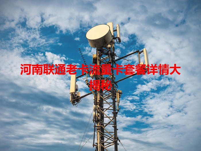 河南联通老卡流量卡套餐详情大揭秘