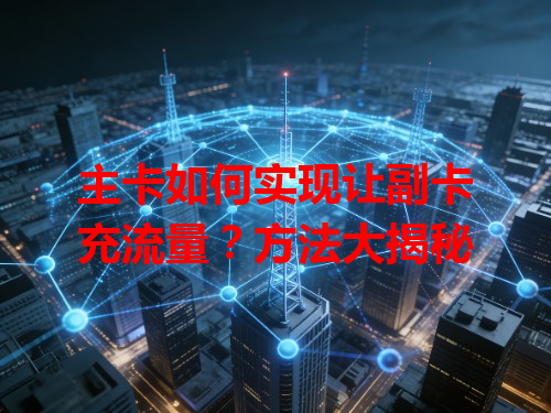 主卡如何实现让副卡充流量？方法大揭秘
