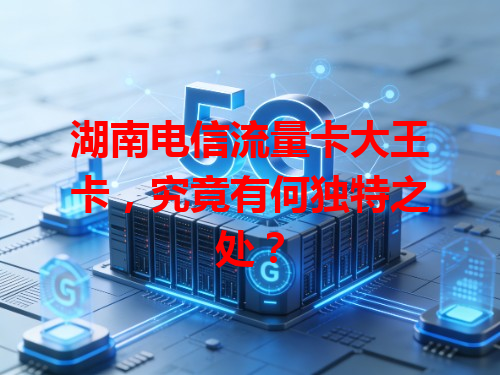 湖南电信流量卡大王卡，究竟有何独特之处？