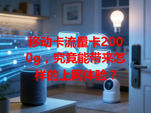 移动卡流量卡2000g，究竟能带来怎样的上网体验？