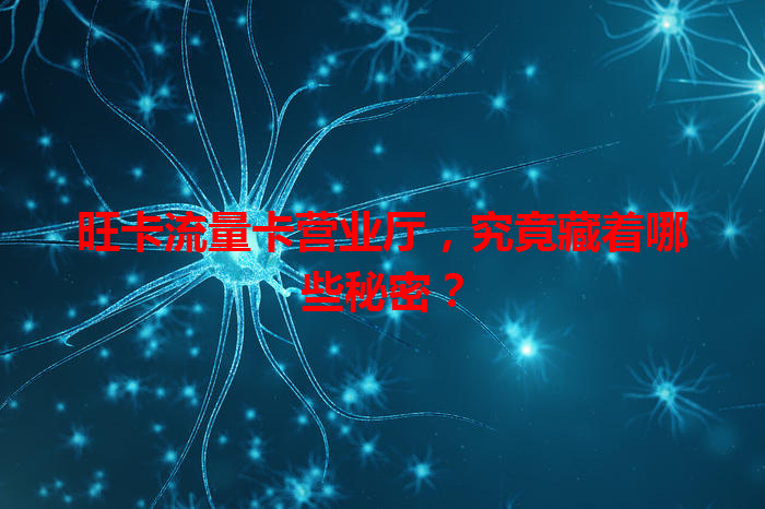 旺卡流量卡营业厅，究竟藏着哪些秘密？