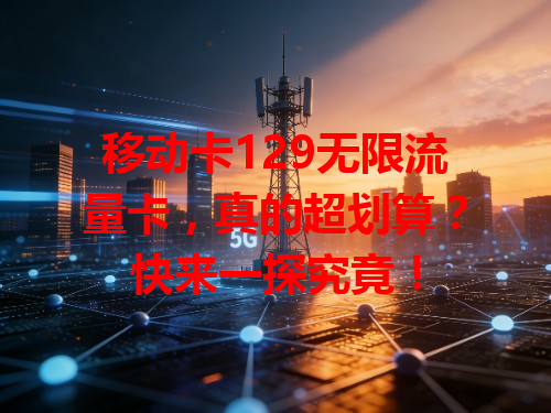 移动卡129无限流量卡，真的超划算？快来一探究竟！