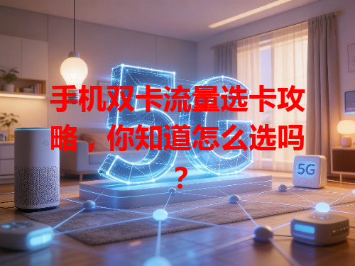 手机双卡流量选卡攻略，你知道怎么选吗？
