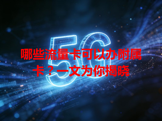 哪些流量卡可以办附属卡？一文为你揭晓