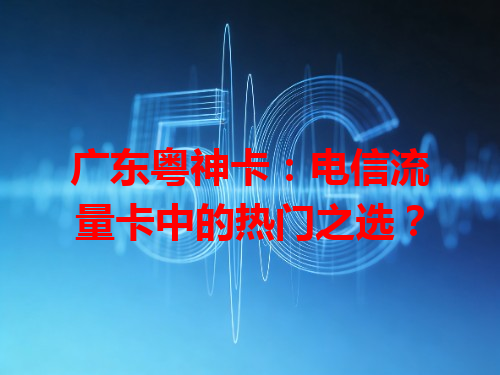 广东粤神卡：电信流量卡中的热门之选？