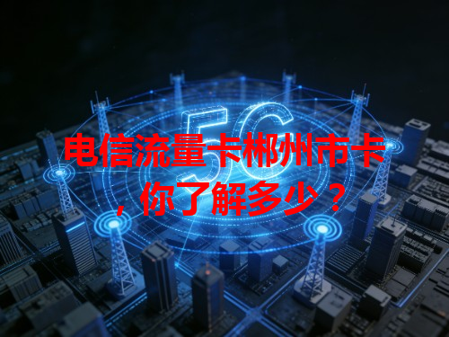 电信流量卡郴州市卡，你了解多少？