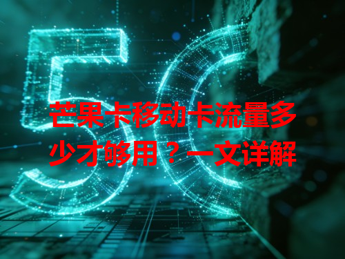 芒果卡移动卡流量多少才够用？一文详解