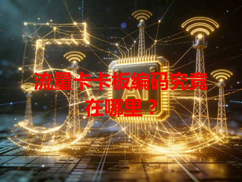 流量卡卡板编码究竟在哪里？