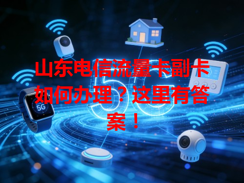 山东电信流量卡副卡如何办理？这里有答案！