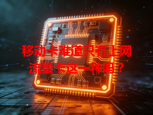移动卡难道只有上网流量卡这一种吗？