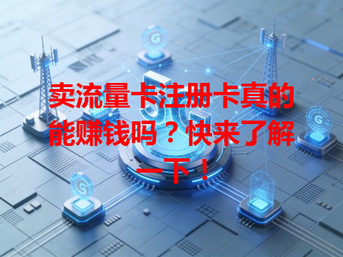 卖流量卡注册卡真的能赚钱吗？快来了解一下！
