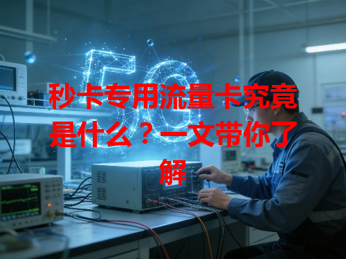 秒卡专用流量卡究竟是什么？一文带你了解
