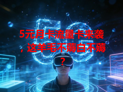 5元月卡流量卡来袭，这羊毛不薅白不薅？
