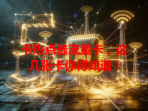卡热点选流量卡，这几张卡你得知道！