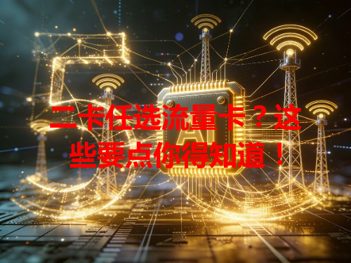二卡任选流量卡？这些要点你得知道！
