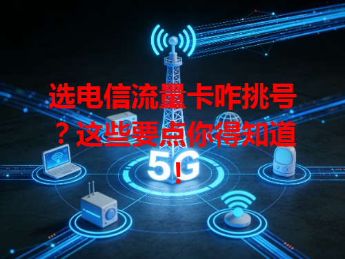 选电信流量卡咋挑号？这些要点你得知道！
