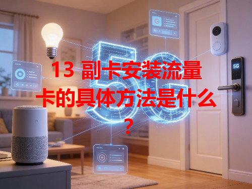 13 副卡安装流量卡的具体方法是什么？