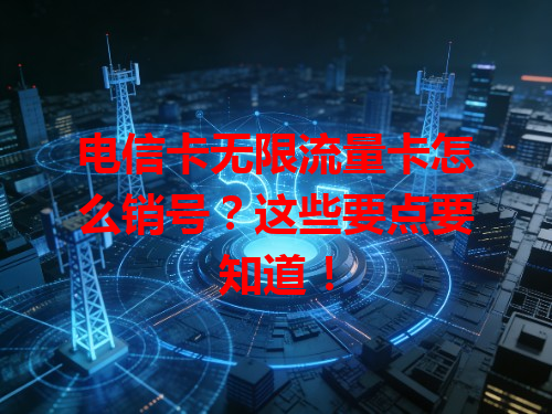 电信卡无限流量卡怎么销号？这些要点要知道！