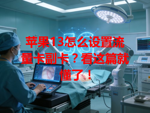 苹果13怎么设置流量卡副卡？看这篇就懂了！