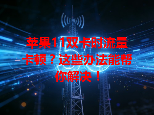 苹果11双卡时流量卡顿？这些办法能帮你解决！