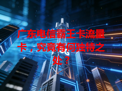 广东电信霸王卡流量卡，究竟有何独特之处？